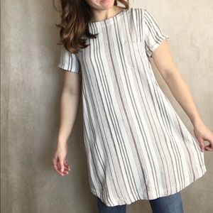 🌻 Anthropologie Linen Blend Shift Dress